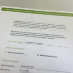 Antrag auf Anrechnung von Prüfungsleistungen.