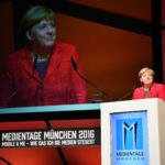Bundeskanzlerin Angela Merkel eröffnete die Medientage und unterstrich damit die Bedeutung des Medienkongresses. © Foto: Medientage München