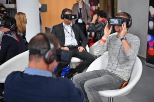 Jeder konnte sie testen – Virtual-Reality-Brillen. © Foto: Medientage München