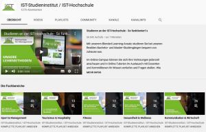 Youtube Seo: Screenshot von dem IST-Youtube Auftritt