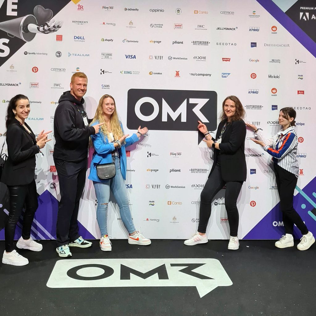 IST-Studierende auf dem OMR Festival