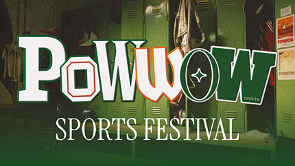 Schriftzug Powwow Sports Festival