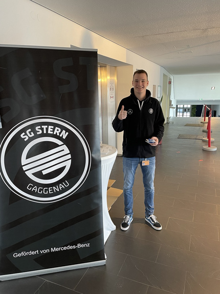 Sven Kälberer, dual Studierender bei der SG Stern