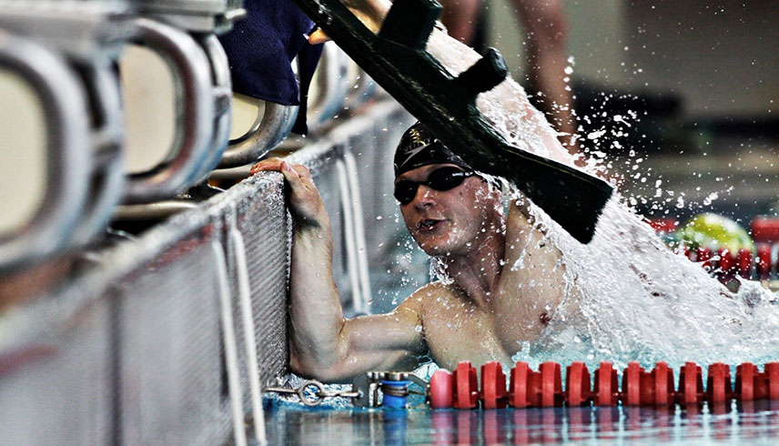 Schwimmdisziplin beim Maritimen Fünfkampf