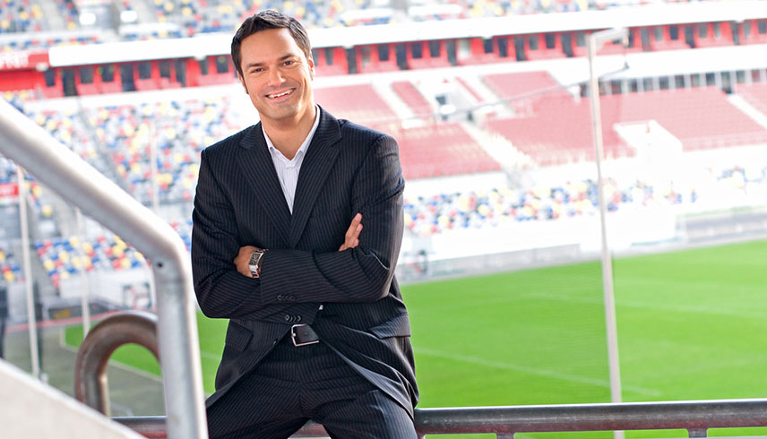 Fußballer im Stadion