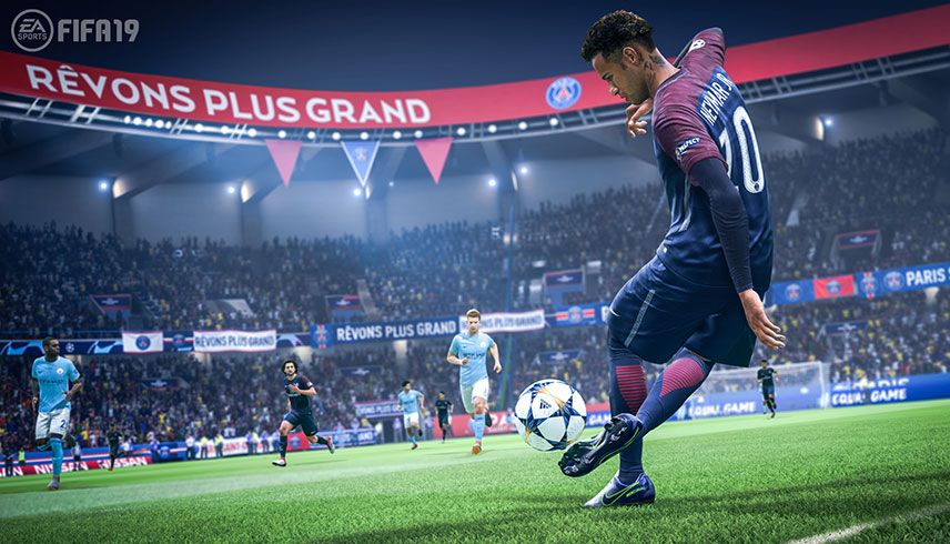 FIFA19 Bild mit Fußballer
