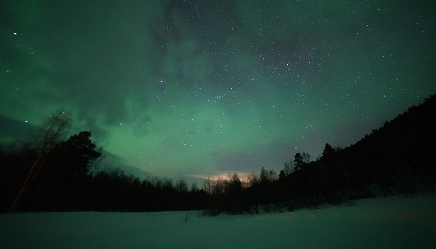 Norwegen bei Nacht