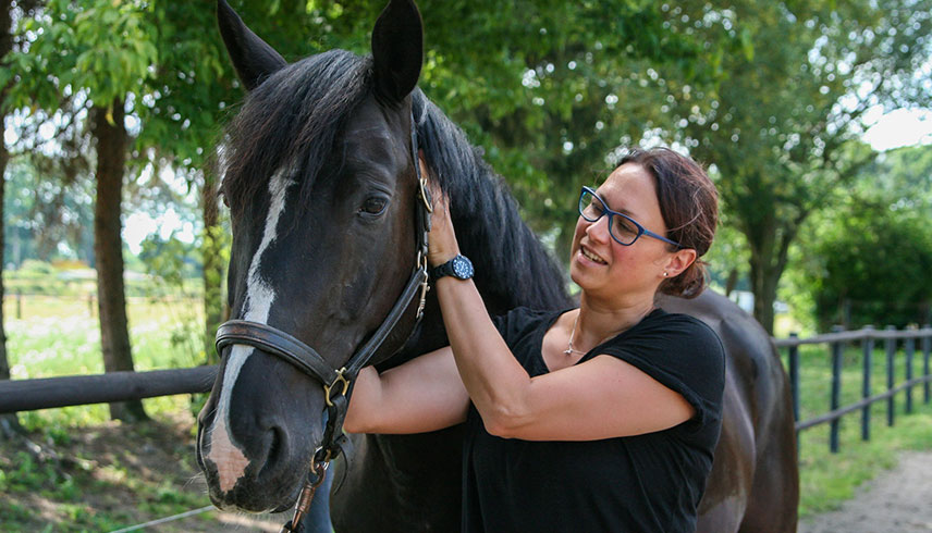 Tanja Witte und ihr Pferd