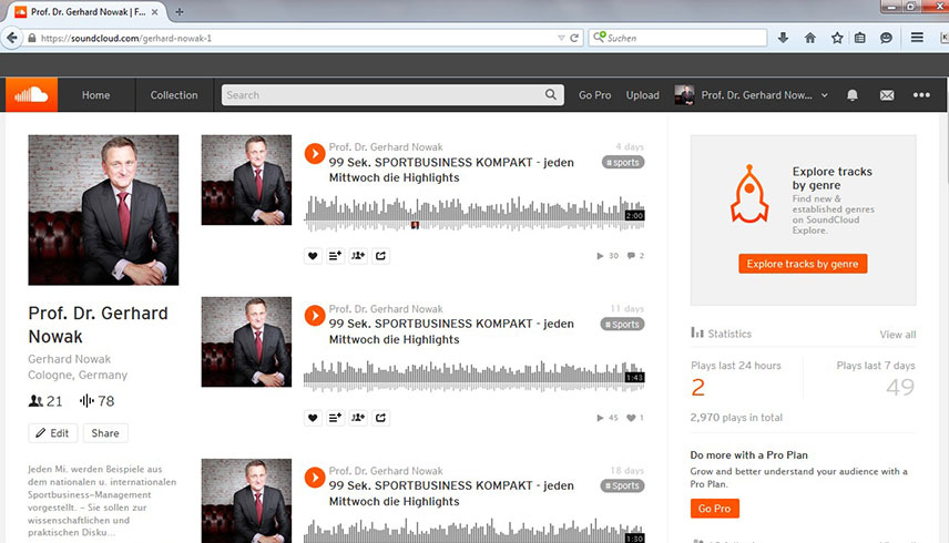 Gerhard Nowak auf Soundcloud