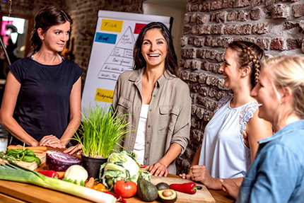 Ernährungsberater im Gespräch