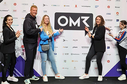 IST-Studierenden auf dem OMR Festival 2022
