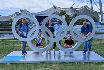 Die IST-Delegation bei den European Championships 2022 im Olympiapark 