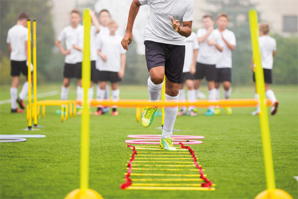 Ernährung als Fußballer Sportplatz