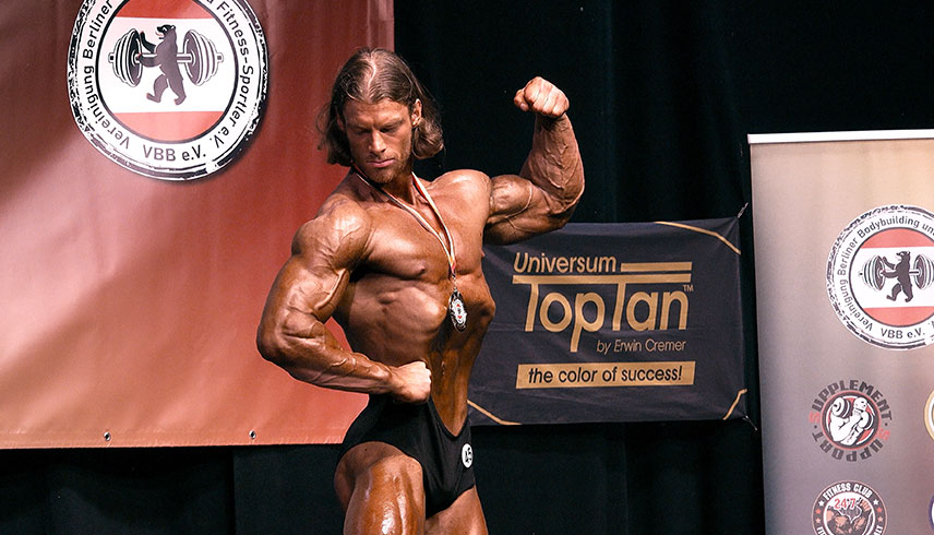 Tom Störner beim Bodybuilding Wettkampf