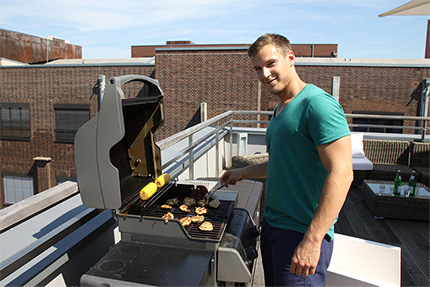 Marc Oberwetter am Grill
