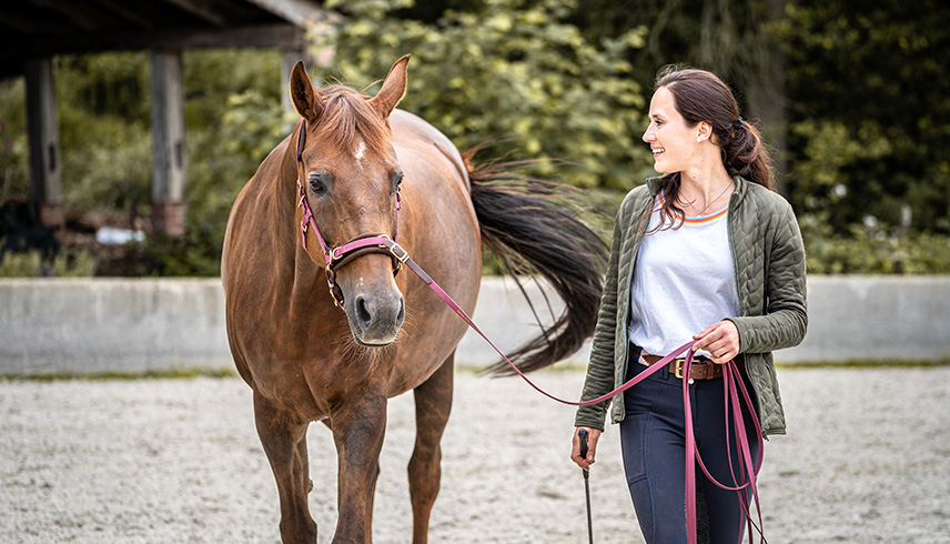 Anna Hübner mit Pferd