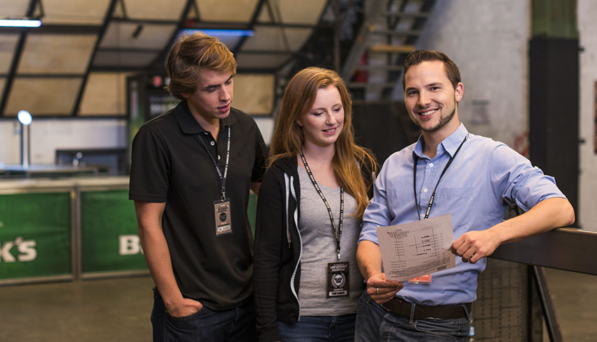 Eventmanager besprechen sich