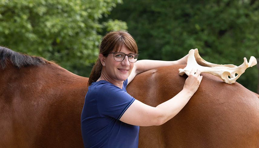 Katrin Obst mit Pferd