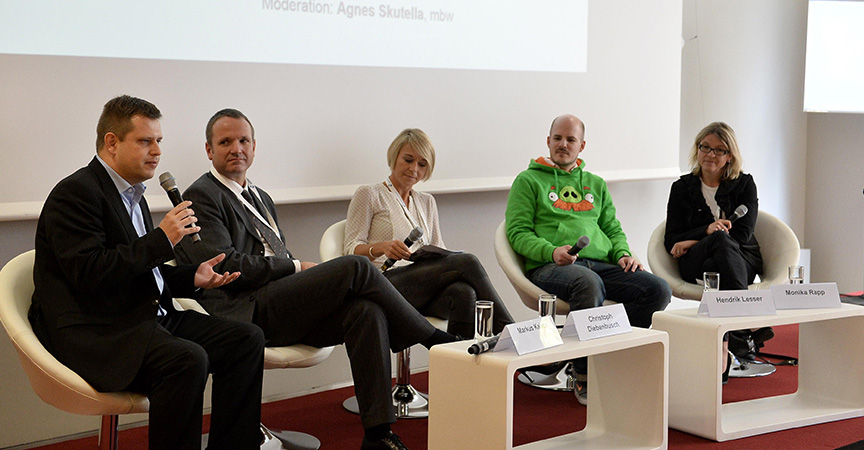 Diskussion zu Fachkräften in der Medienbranche (© Foto: Medientage München) 
