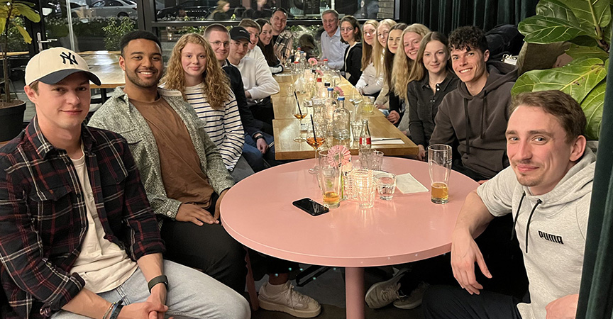 Teamwork und Geselligkeit waren auch Bestandteil des Ausflugs nach Groningen.