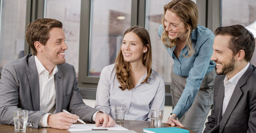 Betriebliches Eingliederungsmanagement-Gespräch mit BEM-Verantwortlichen und Vertretern