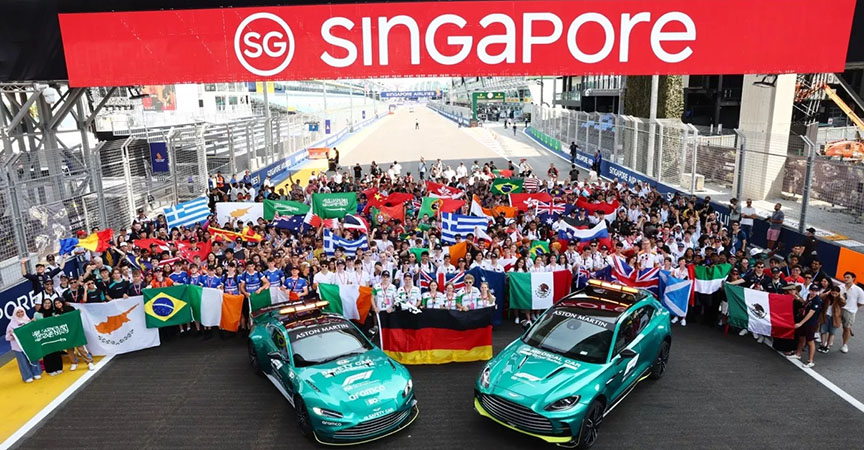 Teilnehmer der aramco F1 Schools World Finals 2023