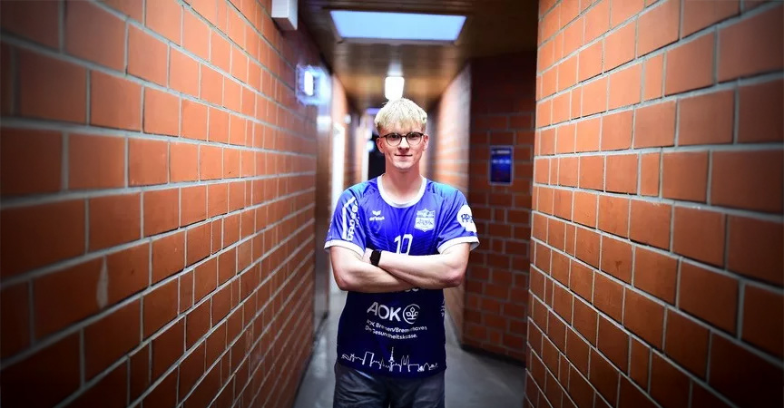 Nick Horstmann, Profi-Handballer und Student im Bereich Sportbusiness Management