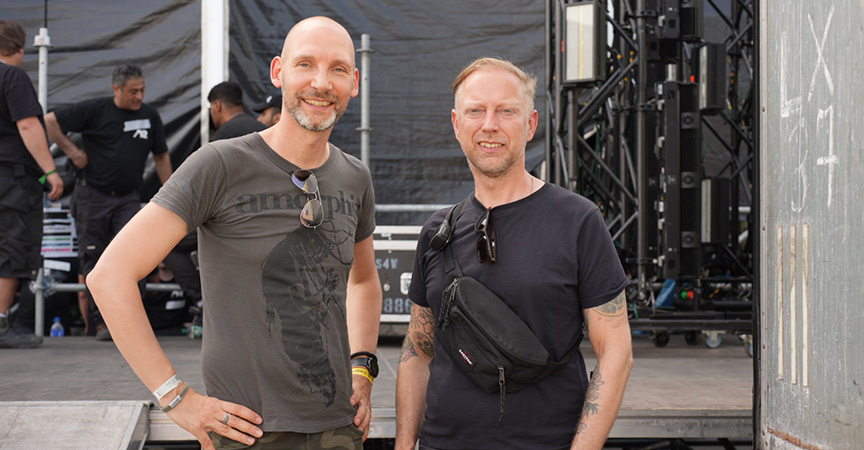 Prof. Dr. Matthias Johannes Bauer (links) und Festivaldirektor Tom Naber (rechts)