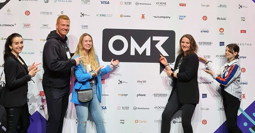 IST-Studierende beim OMR Festival
