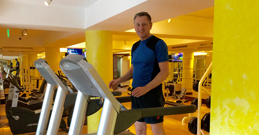 Vorbereitung im Fitnessstudio