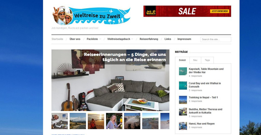 Mein erster Blog war ein Reisetagebuch