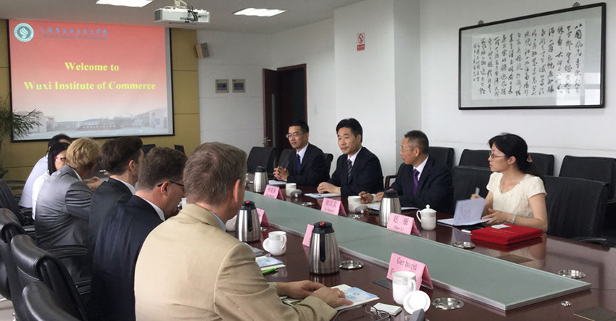Konferenz im "Wuxi Institute of Commerce"