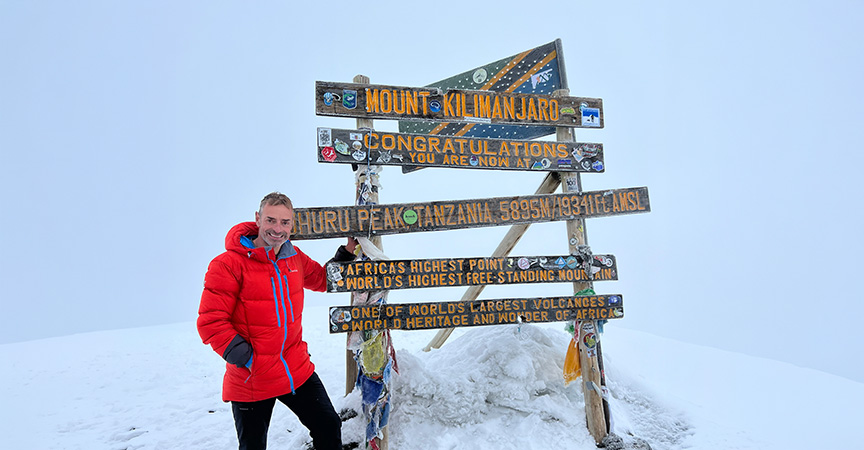 Andreas Niebig beim Bergsteigen