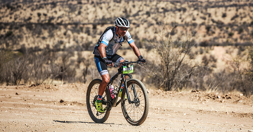 Andreas Niebig mit Mountain Bike