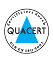 Zertifiziert durch Quarcert Din ISO 29990